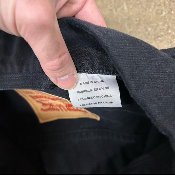 Vintage Levi’s Denim Jacket Mens Small Black Trucker Y2K 2000s Type 3 Workwear - Picture 6 of 10